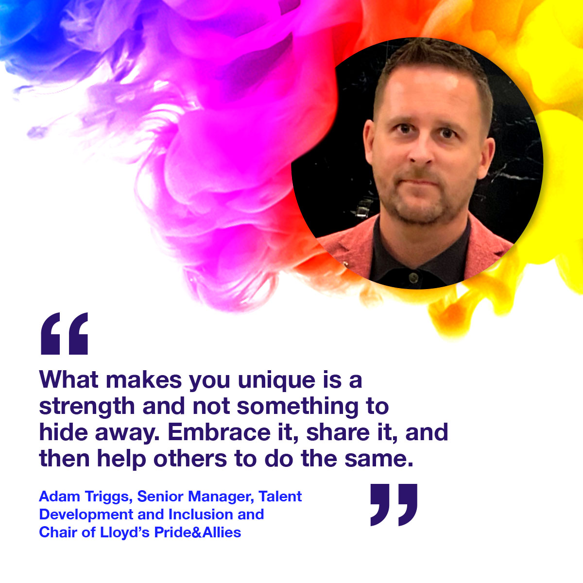 Adam Triggs says what makes you unique is a strength and not something to hide away. Embrace it, share it and then help others to do the same.